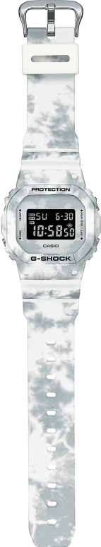 卡西欧,G-SHOCK 48.90x42.80毫米,48.90x42.80毫米,合成树脂,黑色,白色,灰色,石英,倒计时,计时,月历,星期历,矿物水晶,方形,DW5600GC,DW5600GC-7
