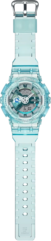 卡西欧,G-SHOCK 49x45.90毫米,49x45.90毫米,合成树脂,灰色,绿色,石英,倒计时,计时,月历,星期历,矿物水晶,圆形,GMAS110VW,GMAS110VW-2A