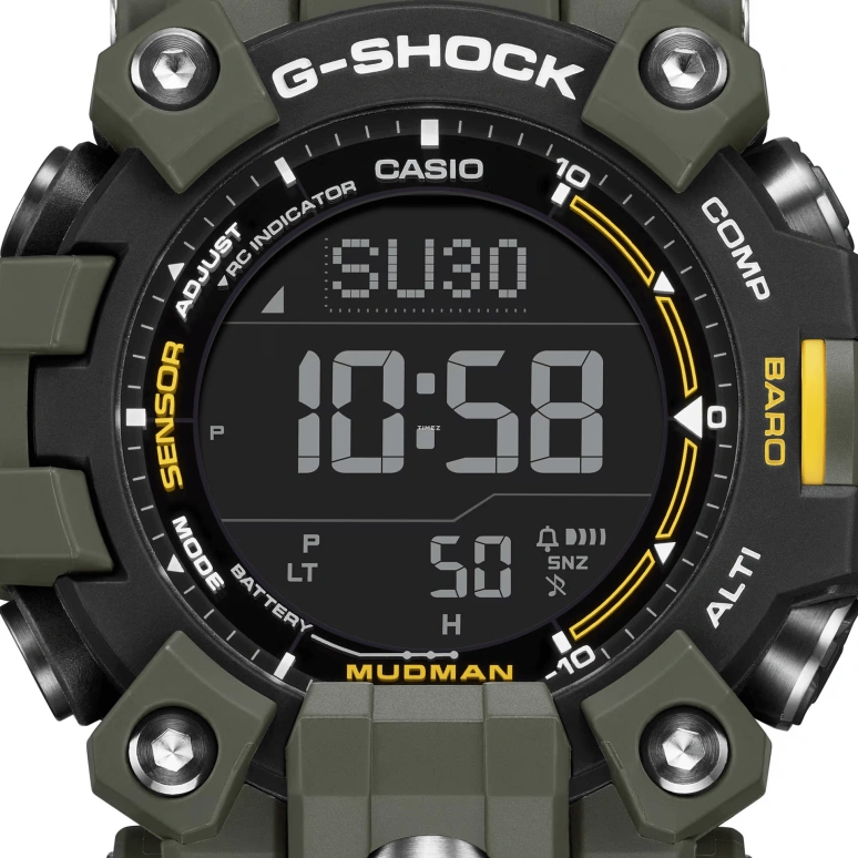 Casio,MASTER OF G - LAND 56.70x52.70mm,56.70x52.70mm,Bio-sourced,Black,Quartz,Countdown,Chronograph,Month,Date,Sapphire,Crystal Glass,Round,GW9500,GW9500-3