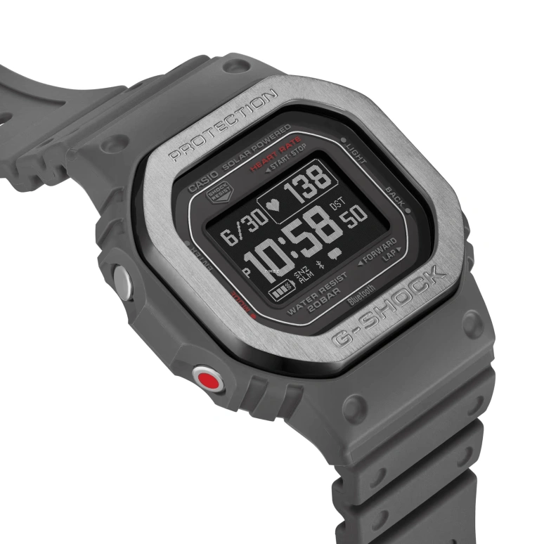 卡西欧,G-SHOCK 51.10x44.50毫米,51.10x44.50毫米,生物基,黑色,石英,计时,月相,月历,星期历,矿物水晶,方形,DW,DW-H5600MB-8