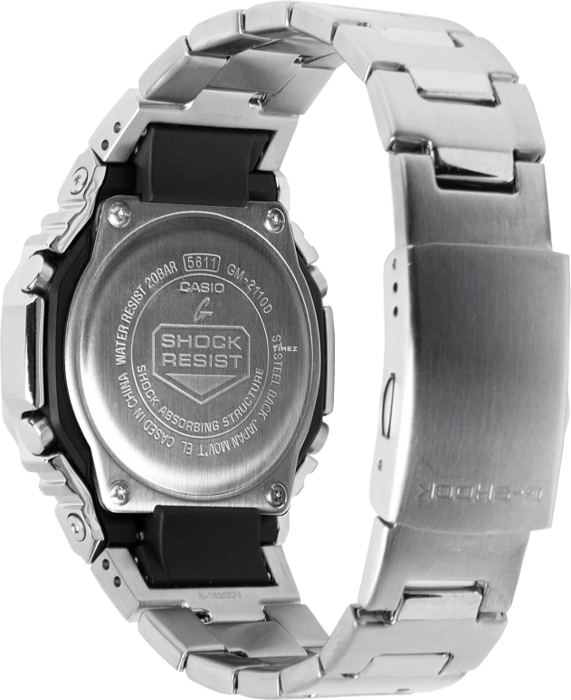 卡西欧,G-SHOCK 44.40毫米,44.40毫米,不锈钢,橘色,石英,倒计时,计时,月历,星期历,矿物水晶,八角形,GM2110D,GM2110D-4A
