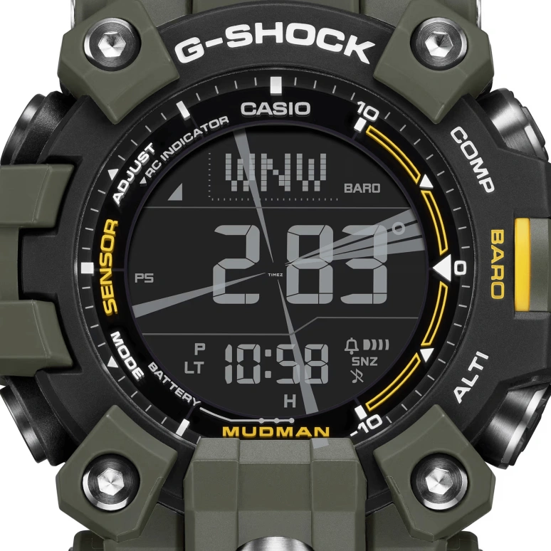 Casio,MASTER OF G - LAND 56.70x52.70mm,56.70x52.70mm,Bio-sourced,Black,Quartz,Countdown,Chronograph,Month,Date,Sapphire,Crystal Glass,Round,GW9500,GW9500-3