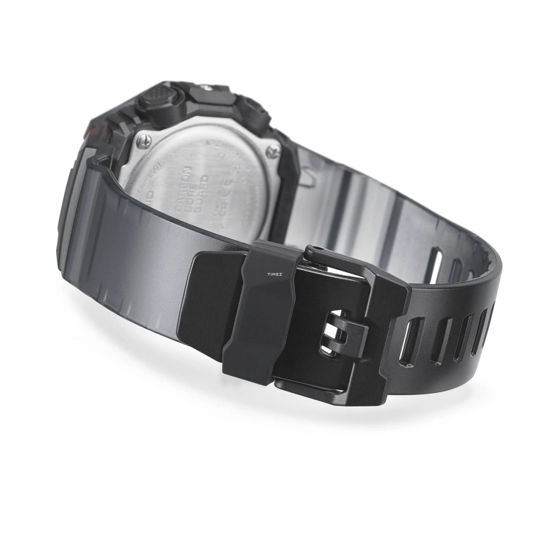 卡西欧,G-SHOCK 42.50x46毫米,42.50x46毫米,合成树脂,碳纤维,黑色,石英,倒计时,计时,月历,星期历,矿物水晶,圆形,GAB001G,GAB001G-1A