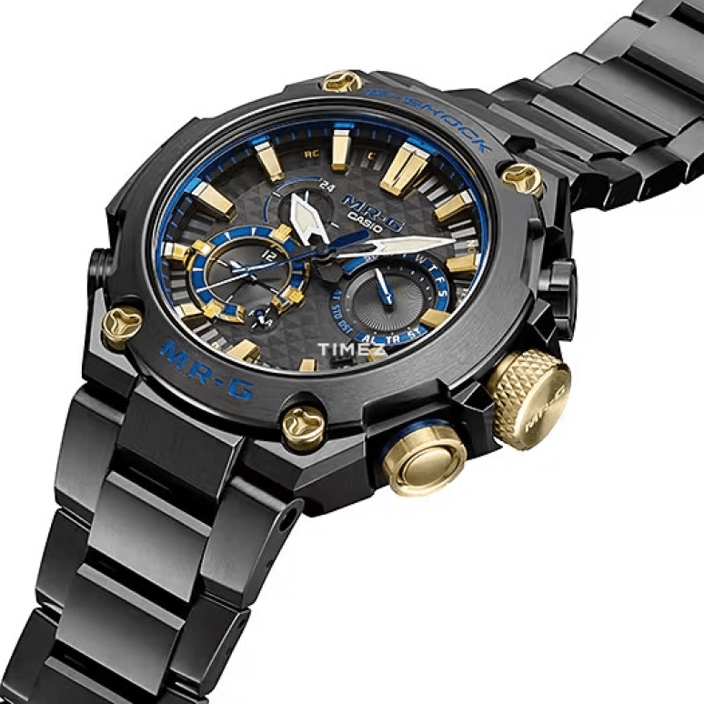 Casio,MR-G 49.80mm,49.80mm,Titanium,Black,Quartz,Countdown,Chronograph,Date,Day,Sapphire,Round,MRGB2000B,MRGB2000B-1A