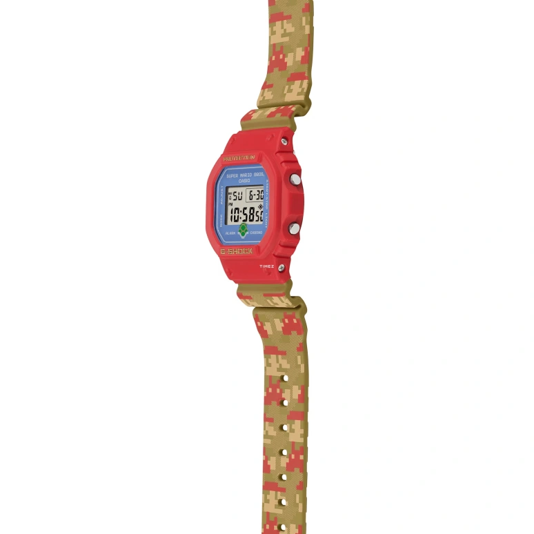 卡西欧,G-SHOCK 48.90x43.80毫米,48.90x43.80毫米,合成树脂,蓝色,灰色,石英,倒计时,计时,月历,星期历,矿物水晶,方形,DW5600SMB,DW5600SMB-4