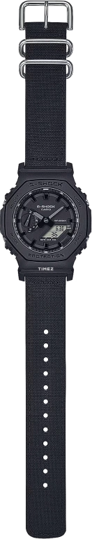 Casio,G-SHOCK 45.40mm,45.40mm,Carbon,Resin,Black,Quartz,Countdown,Chronograph,Month,Date,Hardlex,Octagon,GA2100BCE,GA2100BCE-1A