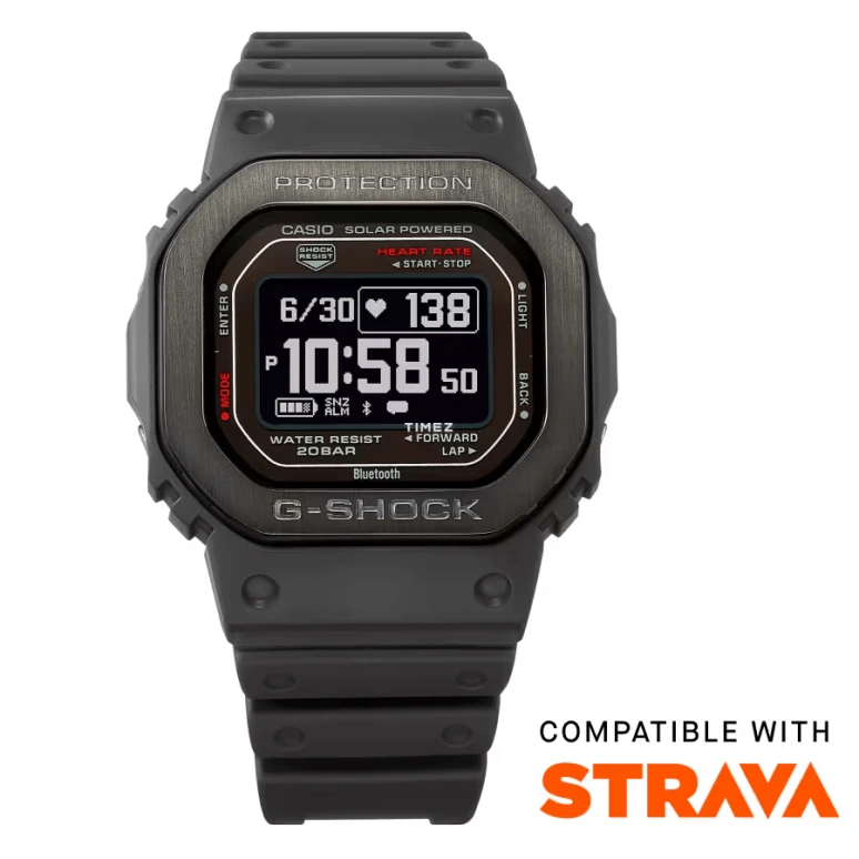 卡西欧,G-SHOCK 51.10x44.50毫米,51.10x44.50毫米,生物基,黑色,石英,计时,月相,月历,星期历,矿物水晶,方形,DW,DW-H5600MB-8