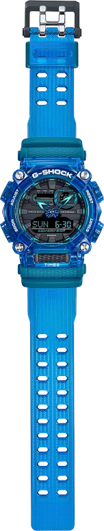卡西欧,G-SHOCK 49.50毫米,49.50毫米,合成树脂,黑色,石英,倒计时,计时,月历,星期历,矿物水晶,圆形,GA900SKL,GA900SKL-2A