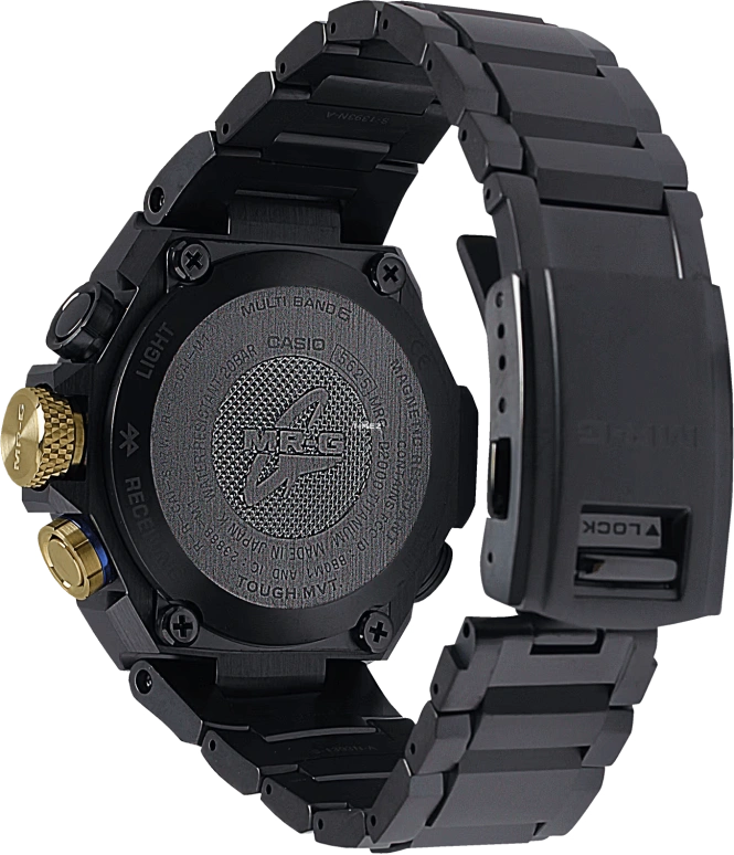 Casio,MR-G 49.80mm,49.80mm,Titanium,Black,Quartz,Countdown,Chronograph,Date,Day,Sapphire,Round,MRGB2000B,MRGB2000B-1A