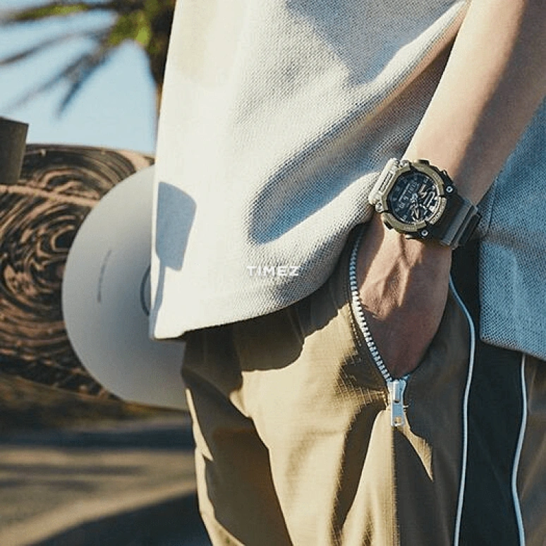 卡西欧,G-SHOCK 49.50毫米,49.50毫米,合成树脂,黑色,石英,倒计时,计时,月历,星期历,矿物水晶,圆形,GA900HC,GA900HC-3A