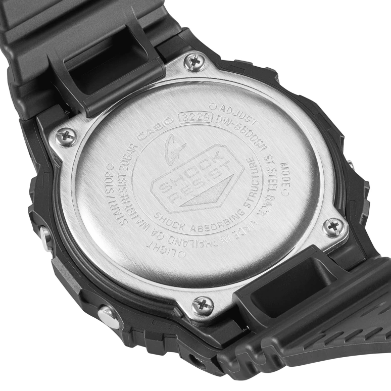 卡西欧,G-SHOCK 48.90x42.80毫米,48.90x42.80毫米,合成树脂,渐变色,虹色,石英,倒计时,计时,月历,星期历,矿物水晶,方形,DW5600SR,DW5600SR-1