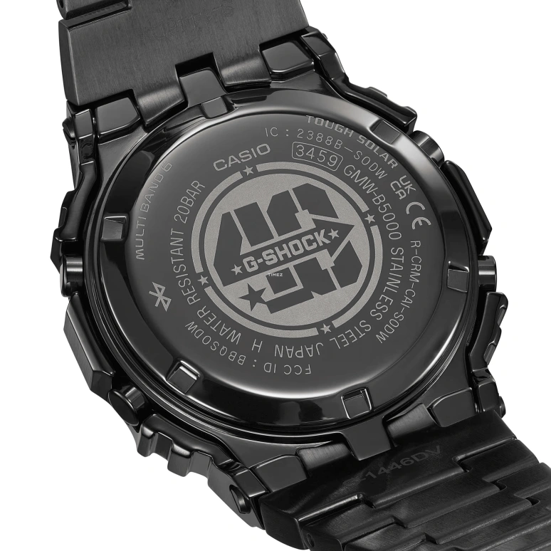 卡西欧,G-SHOCK 49.30x43.20毫米,49.30x43.20毫米,不锈钢,灰色,石英,倒计时,计时,万年历,月历,矿物水晶,方形,GMW,GMW-B5000EH-1
