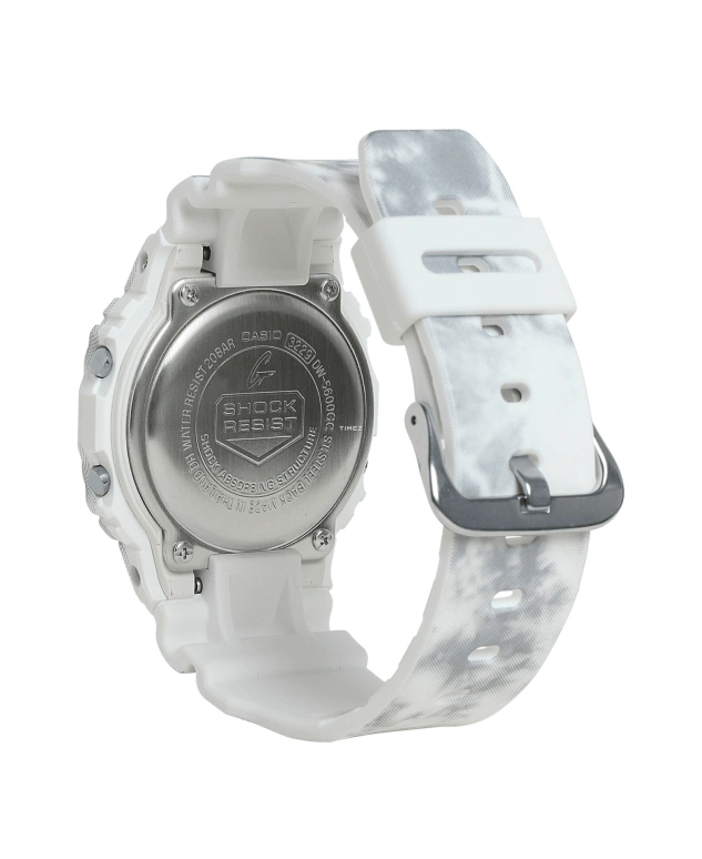 卡西欧,G-SHOCK 48.90x42.80毫米,48.90x42.80毫米,合成树脂,黑色,白色,灰色,石英,倒计时,计时,月历,星期历,矿物水晶,方形,DW5600GC,DW5600GC-7