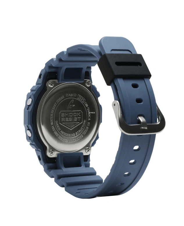 卡西欧,G-SHOCK 48.90x42.80毫米,48.90x42.80毫米,合成树脂,蓝色,黑色,石英,倒计时,计时,月历,星期历,矿物水晶,方形,DW5600CA,DW5600CA-2