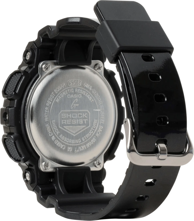 卡西欧,G-SHOCK 45.90毫米,45.90毫米,合成树脂,粉红色,石英,倒计时,计时,月历,星期历,矿物水晶,圆形,GMAS120RB,GMAS120RB-1A