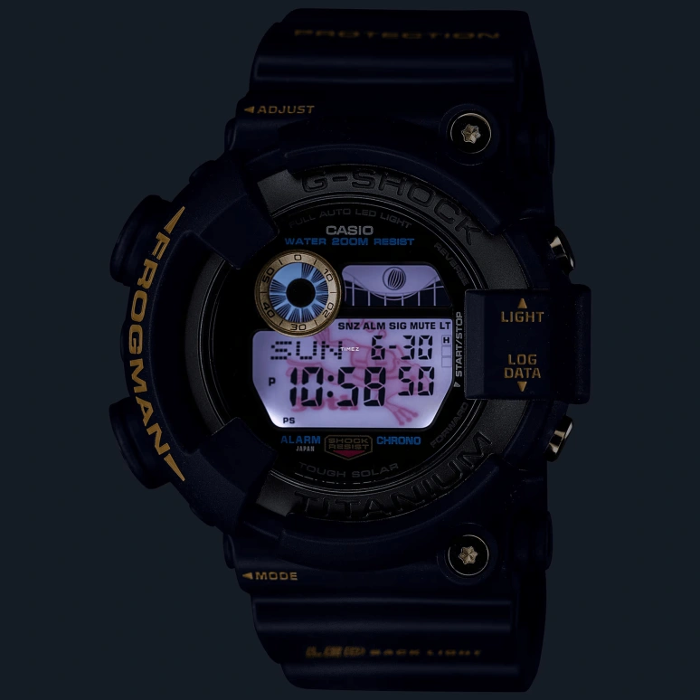 卡西欧,MASTER OF G - SEA 50.30毫米,50.30毫米,钛,黑色,灰色,石英,倒计时,计时,月历,星期历,矿物水晶,圆形,GW8230B,GW8230B-9A