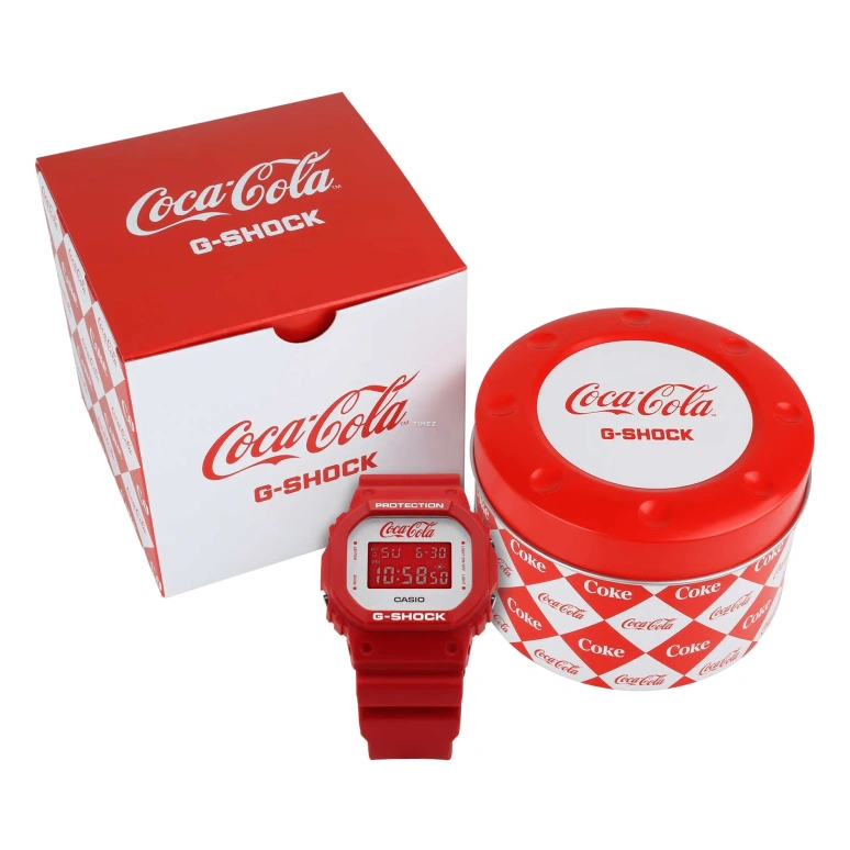 卡西欧,G-SHOCK 48.90x43.80毫米,48.90x43.80毫米,合成树脂,白色,石英,倒计时,计时,月历,星期历,矿物水晶,方形,DW5600CC23,DW5600CC23-4