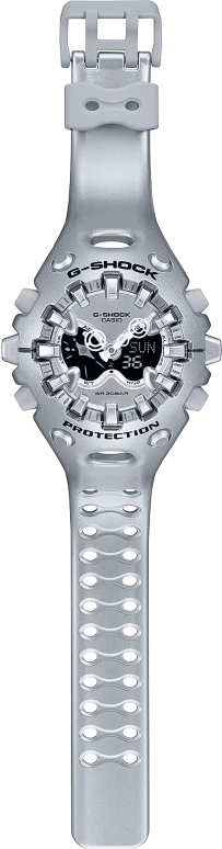 卡西欧,G-SHOCK 49.10x58.20毫米,49.10x58.20毫米,合成树脂,银色,黑色,石英,倒计时,计时,月历,星期历,矿物水晶,圆形,GAV01A,GAV01A-8A