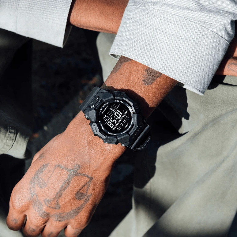 卡西欧,G-SHOCK 51.90毫米,51.90毫米,生物基,碳纤维,合成树脂,黑色,石英,倒计时,计时,月历,星期历,矿物水晶,圆形,GD010,GD010-1A1