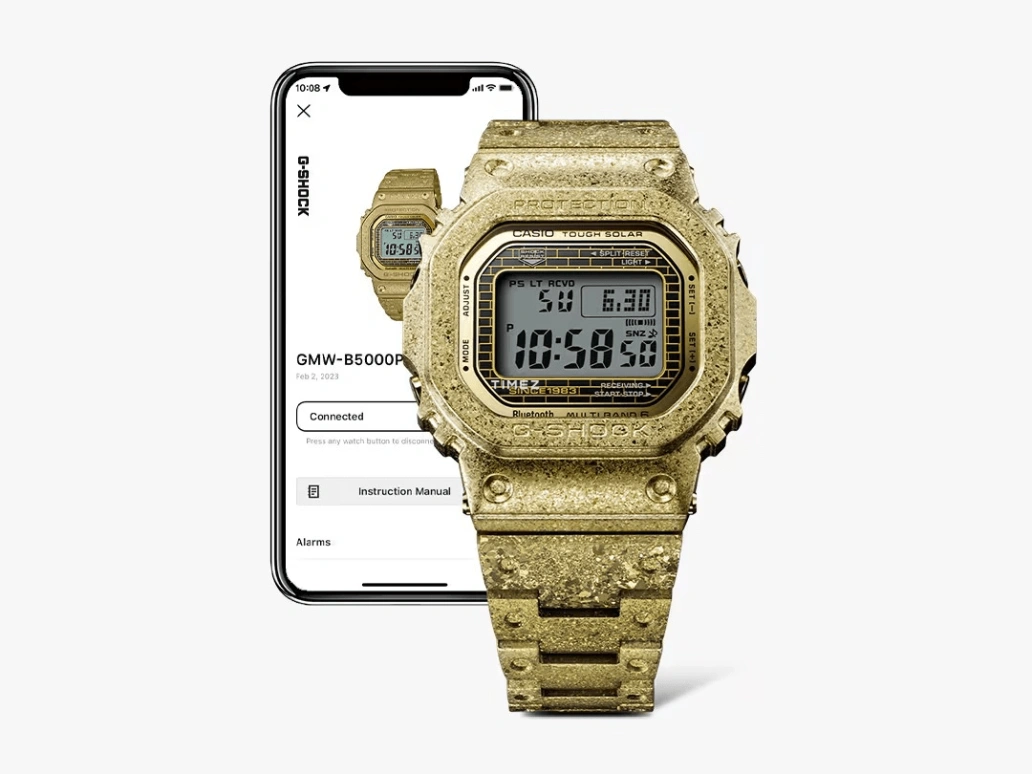 卡西欧,G-SHOCK 49.30x43.20毫米,49.30x43.20毫米,不锈钢,灰色,石英,倒计时,计时,万年历,月历,矿物水晶,方形,GMW,GMW-B5000PG-9
