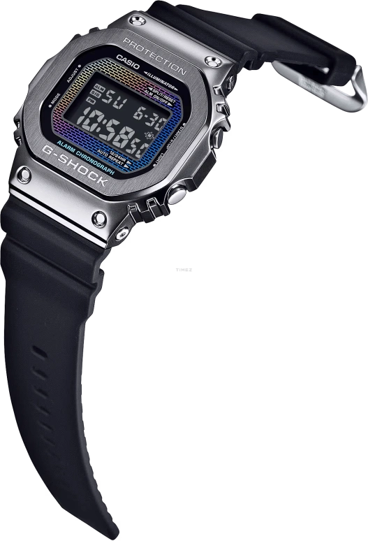 卡西欧,G-SHOCK 49.60x43.20毫米,49.60x43.20毫米,合成树脂,多色,石英,倒计时,计时,月历,星期历,矿物水晶,方形,GM5600BRW,GM5600BRW-1