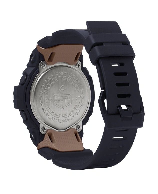 卡西欧,G-SHOCK 50.70x45.20毫米,50.70x45.20毫米,合成树脂,黑色,石英,倒计时,计时,月历,星期历,矿物水晶,圆形,GMAB800,GMAB800-1A