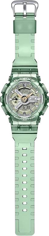 卡西欧,G-SHOCK 45.90毫米,45.90毫米,合成树脂,黄色,灰色,石英,倒计时,计时,月历,星期历,矿物水晶,圆形,GMAS110GS,GMAS110GS-3A