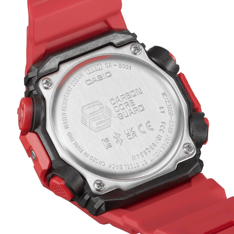 Casio,G-SHOCK 42.50x46mm,42.50x46mm,Resin,Carbon,Black,Quartz,Countdown,Chronograph,Month,Date,Hardlex,Round,GAB001,GAB001-4A