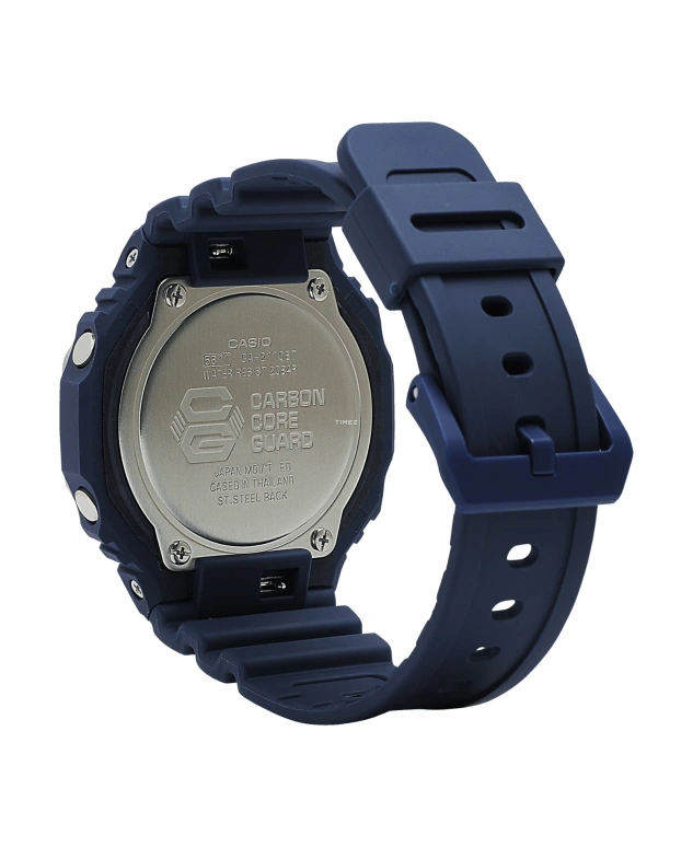 卡西欧,G-SHOCK 48.50x45.40毫米,48.50x45.40毫米,碳纤维,合成树脂,墨蓝色,石英,倒计时,计时,月历,星期历,矿物水晶,八角形,GA2110ET,GA2110ET-2A