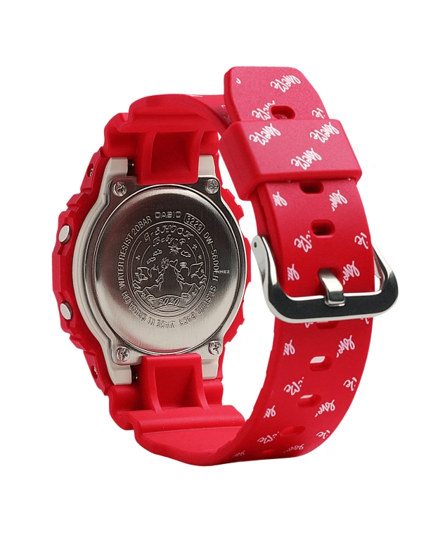 卡西欧,G-SHOCK 48.90x42.80毫米,48.90x42.80毫米,合成树脂,白色,灰色,石英,倒计时,计时,月历,星期历,矿物水晶,方形,DW5600LH,DW5600LH-4