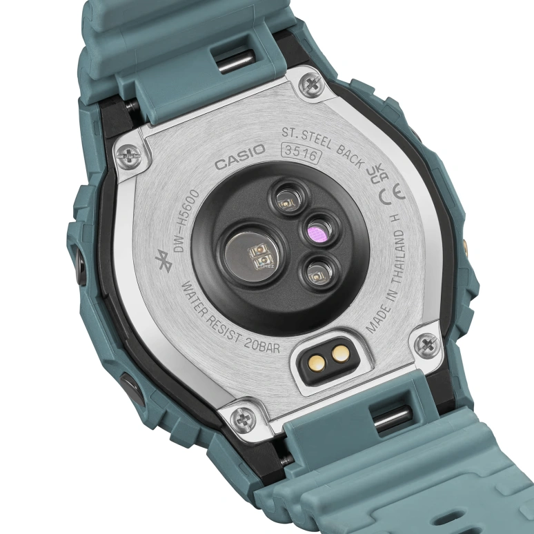Casio,G-SHOCK 51.10x44.50mm,51.10x44.50mm,Bio-sourced,Black,Quartz,Chronograph,Moonphase,Month,Date,Hardlex,Square,DW,DW-H5600-2