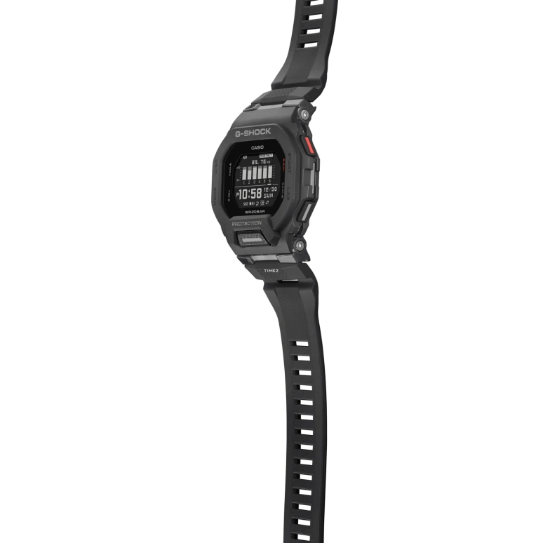 卡西欧,G-SHOCK 48.40x45.90毫米,48.40x45.90毫米,合成树脂,黑色,石英,倒计时,计时,月历,星期历,矿物水晶,方形,GBD200,GBD200-1