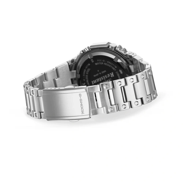 卡西欧,G-SHOCK 44.40毫米,44.40毫米,不锈钢,蓝色,石英,倒计时,计时,月历,星期历,矿物水晶,八角形,GMB2100AD,GMB2100AD-2A