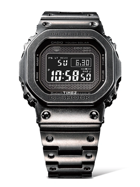 卡西欧,G-SHOCK 49.30x43.20毫米,49.30x43.20毫米,不锈钢,黑色,石英,倒计时,计时,万年历,月历,方形,GMW,GMW-B5000V-1