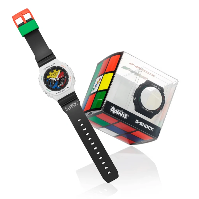 卡西欧,G-SHOCK 48.50x45.40毫米,48.50x45.40毫米,碳纤维,合成树脂,多色,石英,倒计时,计时,月历,星期历,矿物水晶,八角形,GAE2100RC,GAE2100RC-1A