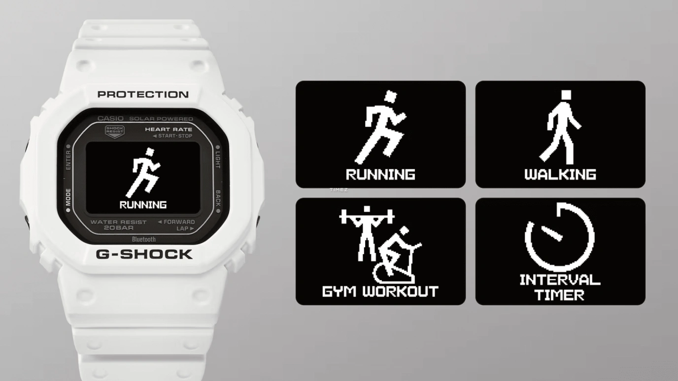卡西欧,G-SHOCK 51.10x44.50毫米,51.10x44.50毫米,生物基,黑色,石英,计时,月相,月历,星期历,矿物水晶,方形,DW,DW-H5600-7