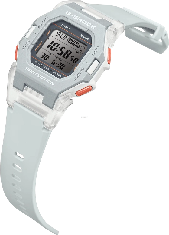 卡西欧,G-SHOCK 46.30x41.50毫米,46.30x41.50毫米,合成树脂,灰色,石英,倒计时,计时,年历,月历,矿物水晶,方形,GDB500S,GDB500S-8