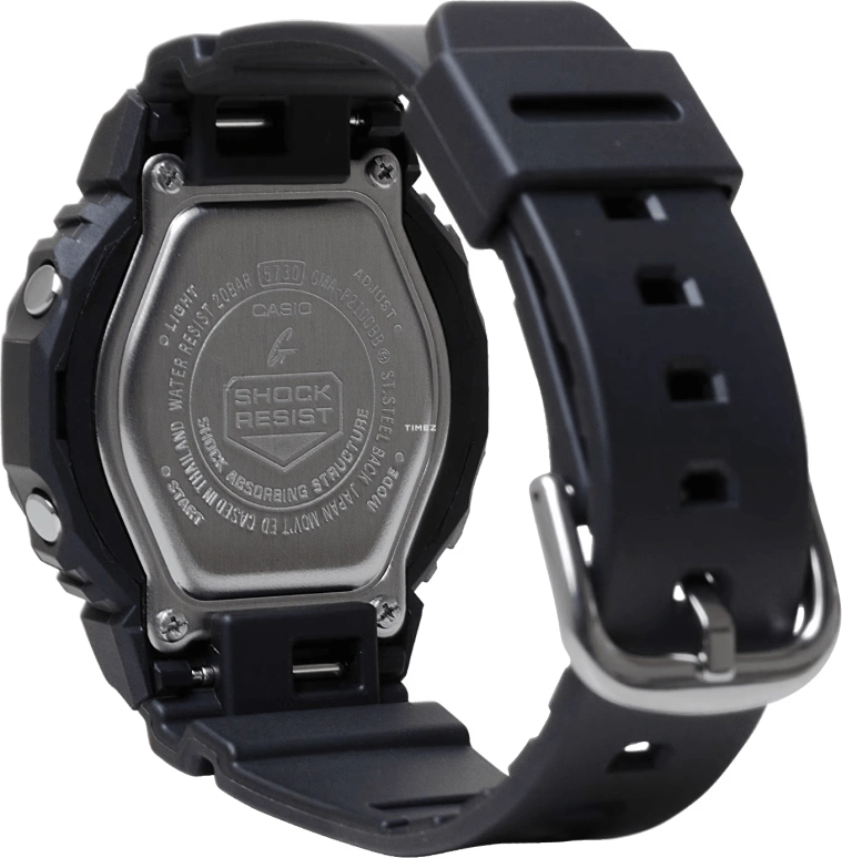 卡西欧,G-SHOCK 40.20毫米,40.20毫米,生物基,合成树脂,黑色,石英,倒计时,计时,月历,星期历,矿物水晶,八角形,GMAP2100BB,GMAP2100BB-1A