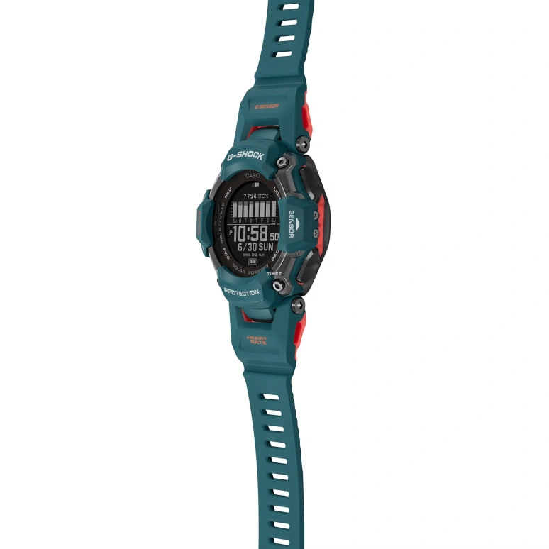 卡西欧,G-SHOCK 59.60x52.60毫米,59.60x52.60毫米,生物基,合成树脂,黑色,石英,倒计时,计时,月历,星期历,矿物水晶,圆形,GBDH2000,GBDH2000-2