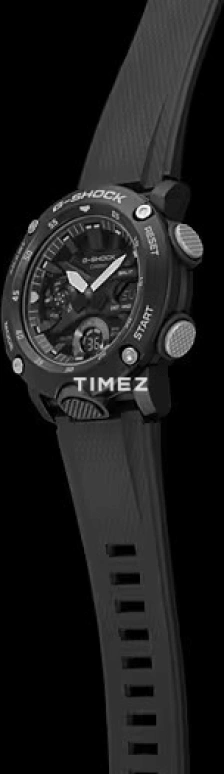 卡西欧,G-SHOCK 51.20x47毫米,51.20x47毫米,合成树脂,碳纤维,黑色,石英,倒计时,计时,月历,星期历,矿物水晶,圆形,GA2000S,GA2000S-1A