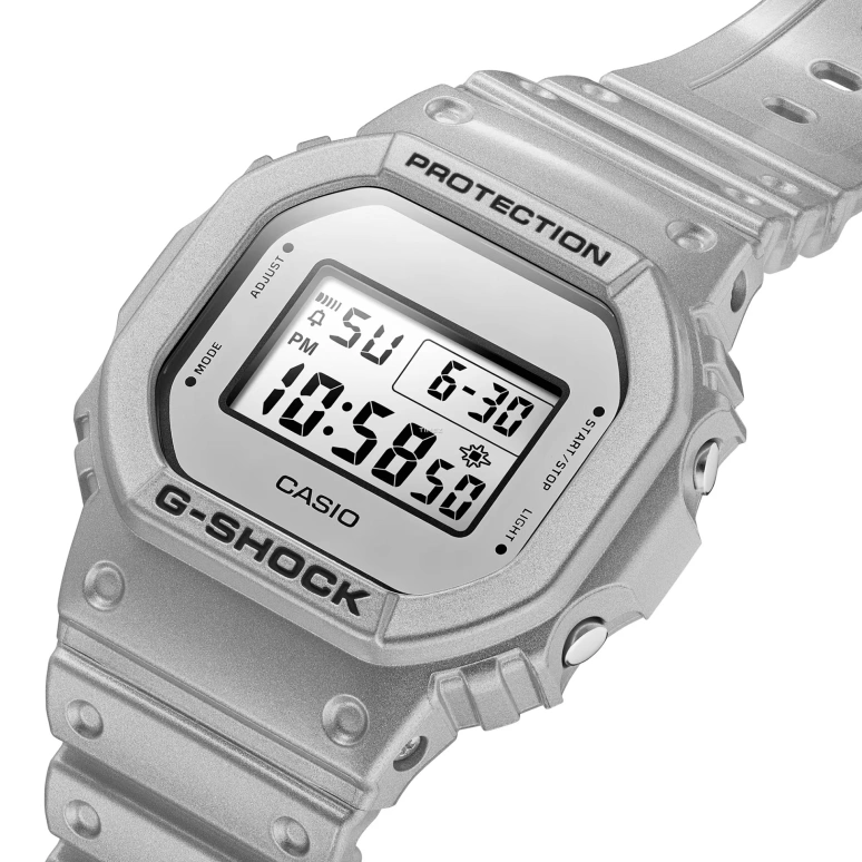 卡西欧,G-SHOCK 48.90x42.80毫米,48.90x42.80毫米,合成树脂,灰色,石英,倒计时,计时,月历,星期历,矿物水晶,方形,DW5600FF,DW5600FF-8
