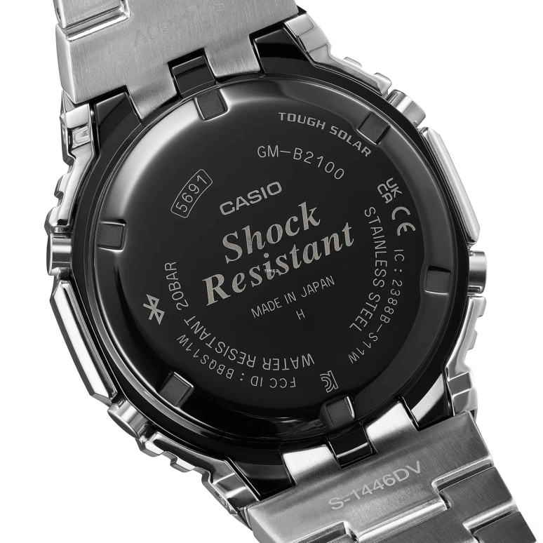 卡西欧,G-SHOCK 49.80x44.40毫米,49.80x44.40毫米,不锈钢,黑色,石英,倒计时,计时,月历,星期历,矿物水晶,八角形,GMB2100PC,GMB2100PC-1A