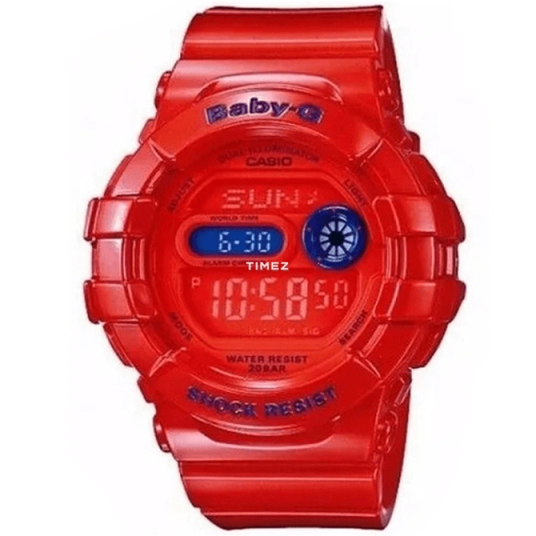 卡西欧,BABY-G 46.30x42.30毫米,46.30x42.30毫米,塑料,红色,石英,圆形,BGD,BGD-140-4D