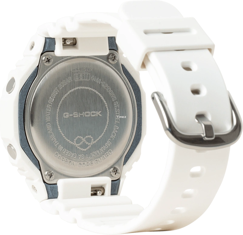 卡西欧,G-SHOCK 46.20x42.90毫米,46.20x42.90毫米,合成树脂,碳纤维,橘色,石英,倒计时,计时,月历,星期历,矿物水晶,圆形,GMAS2100WS7A