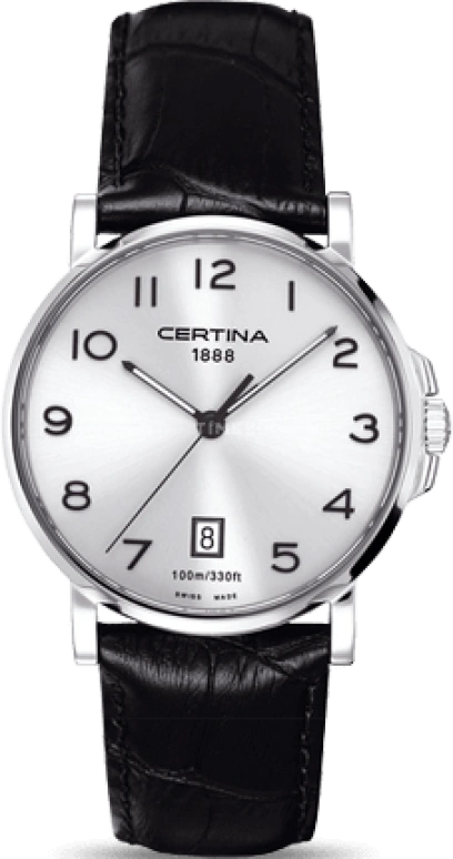 Certina,DS Caimano 38mm,38mm,Stainless Steel,Silver,Quartz,Day,26280hours,C017,C017.410.16.032.00