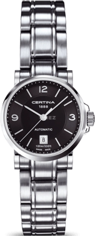 Certina,DS Caimano 27mm,27mm,Stainless Steel,Black,Automatic,Day,42hours,C017,C017.207.11.057.00