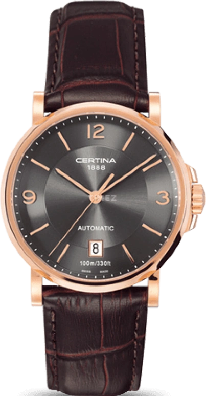 Certina,DS Caimano 38mm,38mm,Stainless Steel,Grey,Automatic,Day,42hours,C017,C017.407.36.087.00