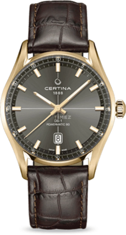 Certina,DS-1 40mm,40mm,Stainless Steel,Grey,Automatic,Day,80hours,C029,C029.407.36.081.00