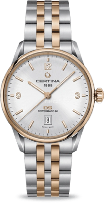 Certina,DS 40mm,40mm,Stainless Steel,Silver,Automatic,Day,80hours,C026,C026.407.22.037.00