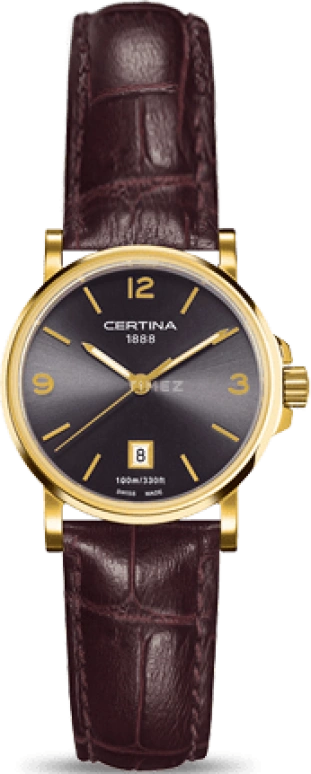 Certina,DS Caimano 27mm,27mm,Stainless Steel,Black,Quartz,Day,26280hours,C017,C017.210.36.087.00